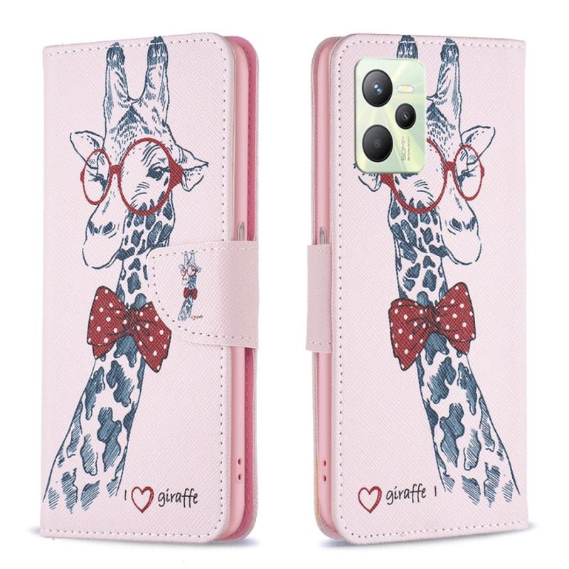 Capa Flip Para Realme C35 Girafa