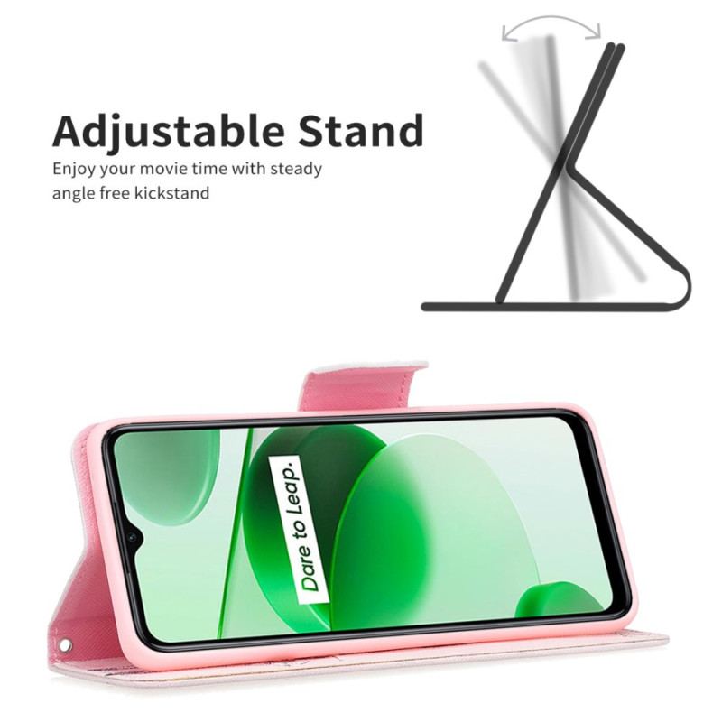 Capa Flip Para Realme C35 Girafa