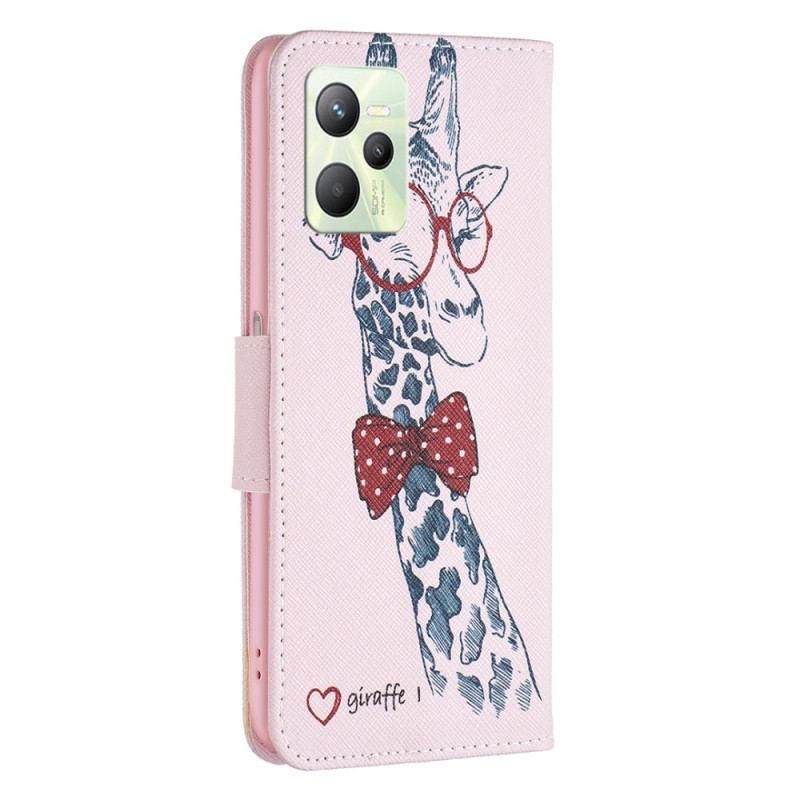 Capa Flip Para Realme C35 Girafa
