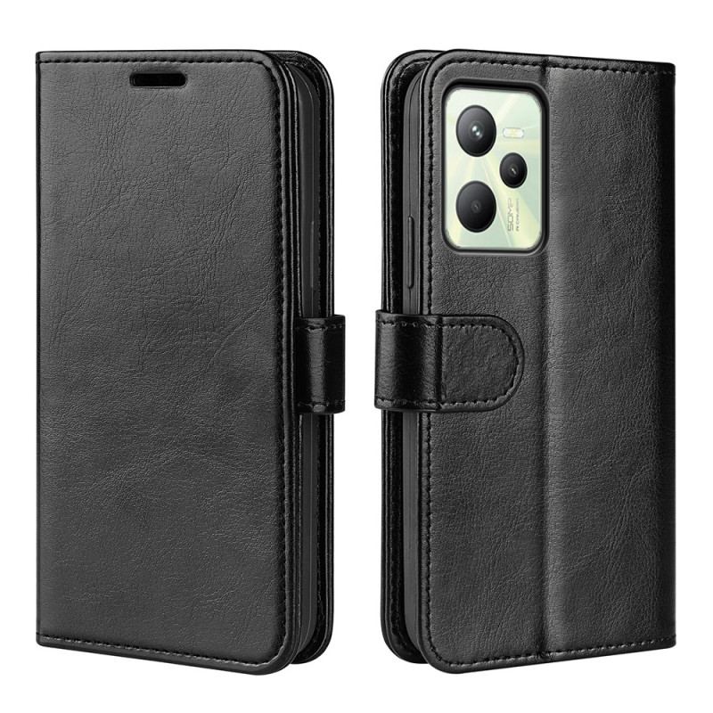 Capa Flip Para Realme C35 Silicone Macio Estilo Retrô
