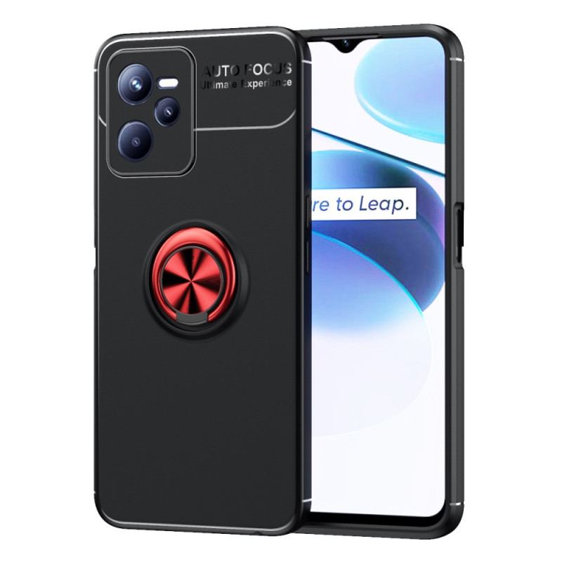 Capa Para Realme C35 Auto Focus Silicone Flexível Com Anel De Metal