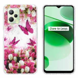 Capa Para Realme C35 Borboletas Estilosas