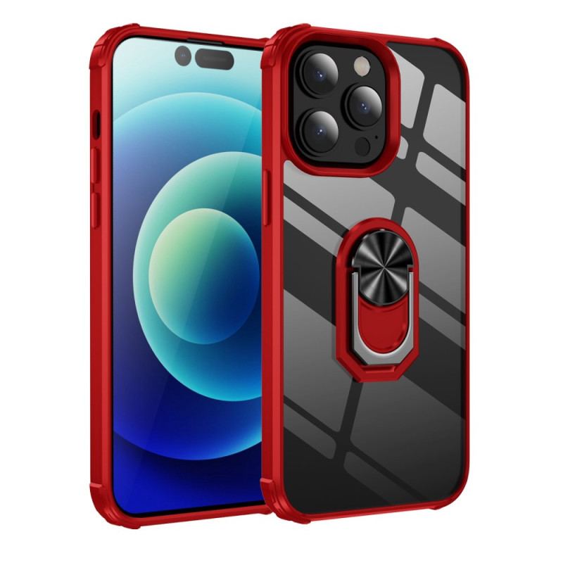 Capa De Celular Para iPhone 14 Pro Transparente Com Suporte De Anel