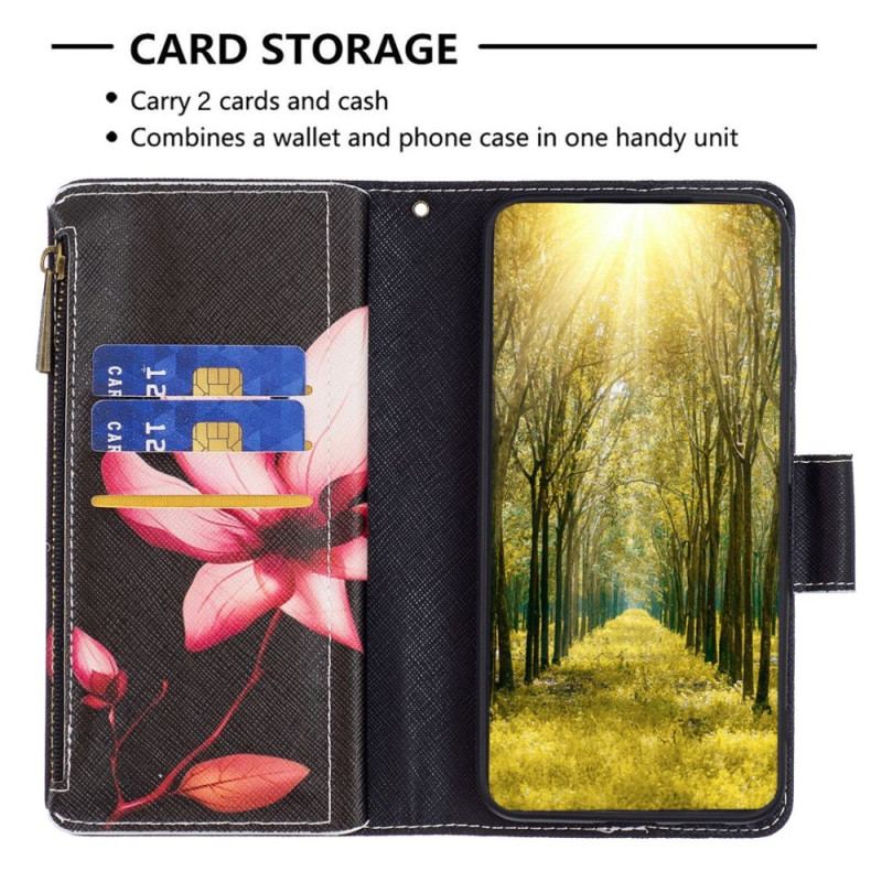 Capa Flip Para iPhone 14 Pro Capa Tipo Carteira Carteira De Flores