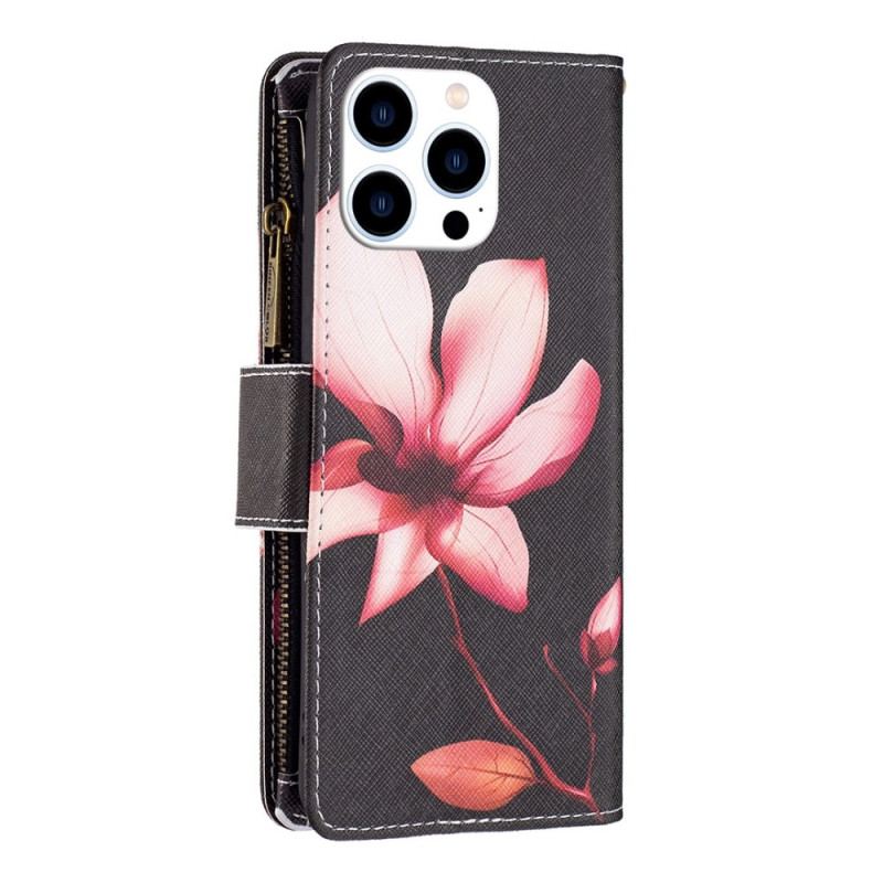 Capa Flip Para iPhone 14 Pro Capa Tipo Carteira Carteira De Flores