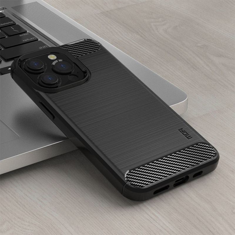 Capa Para iPhone 14 Pro Fibra De Carbono Escovada Mofi