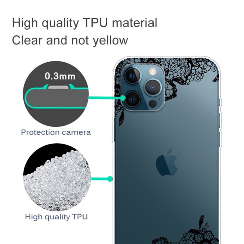 Capa Para iPhone 14 Pro Renda Sem Costura