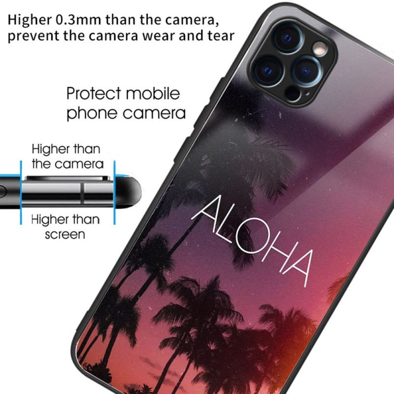 Capa Para iPhone 14 Pro Vidro Temperado Aloha