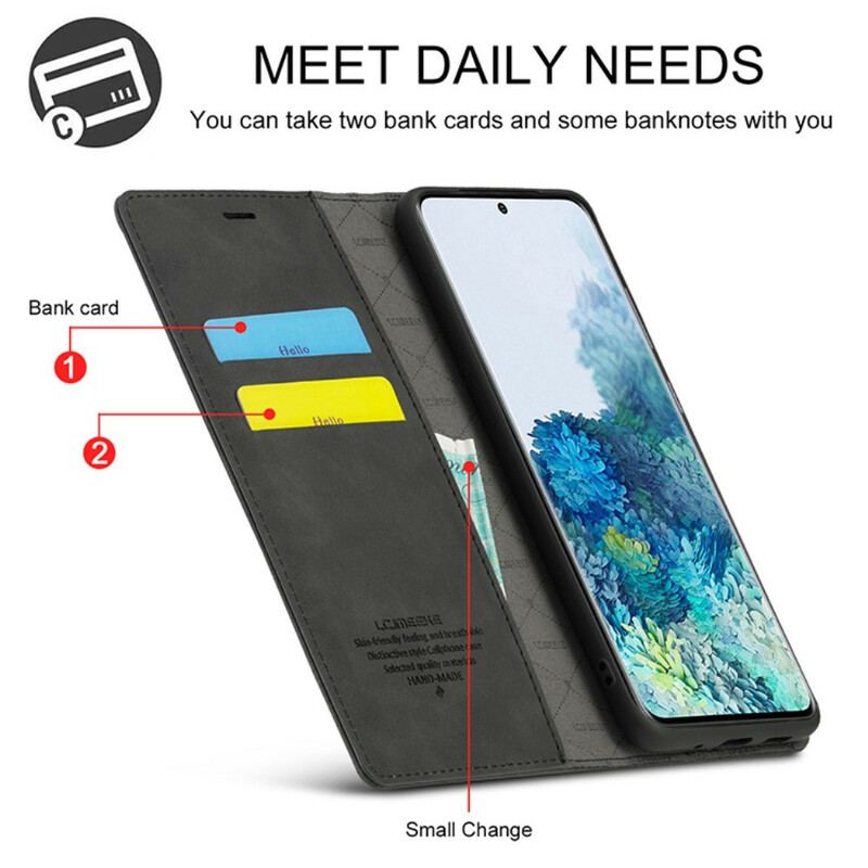 Capa De Celular Para Samsung Galaxy S20 Plus / S20 Plus 5G Flip Lc.imeeke Efeito Couro