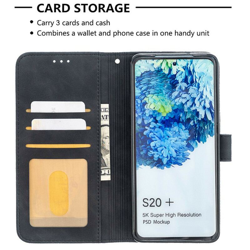 Capa De Couro Para Samsung Galaxy S20 Plus / S20 Plus 5G Triângulos De Cores Binfen
