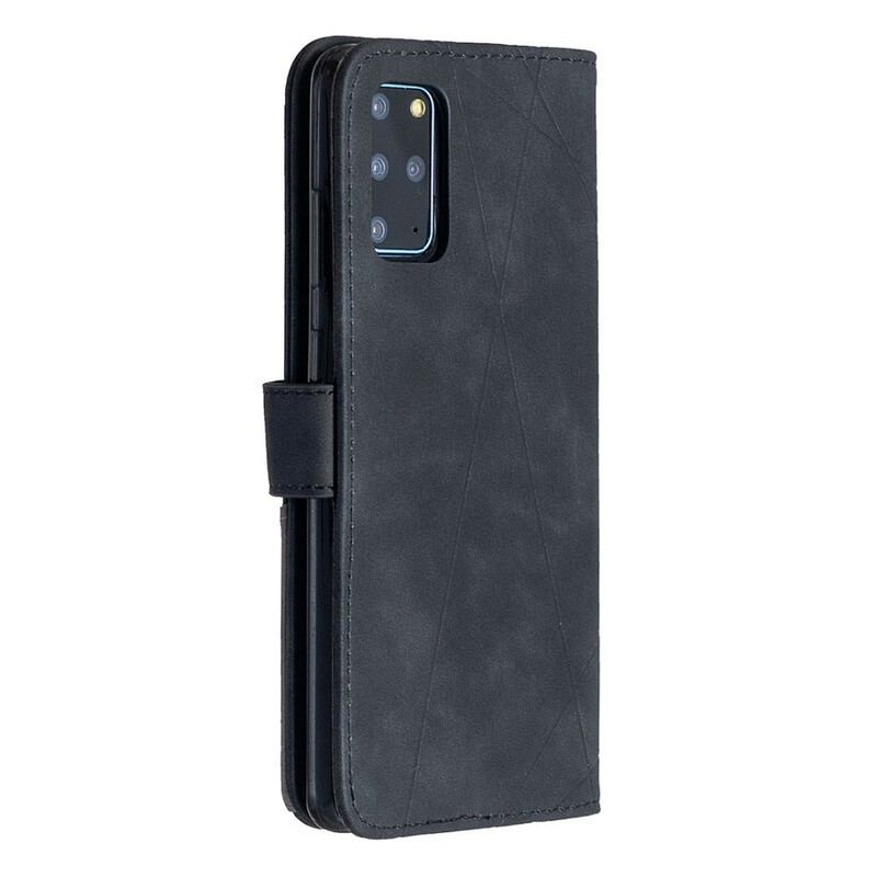 Capa De Couro Para Samsung Galaxy S20 Plus / S20 Plus 5G Triângulos De Cores Binfen