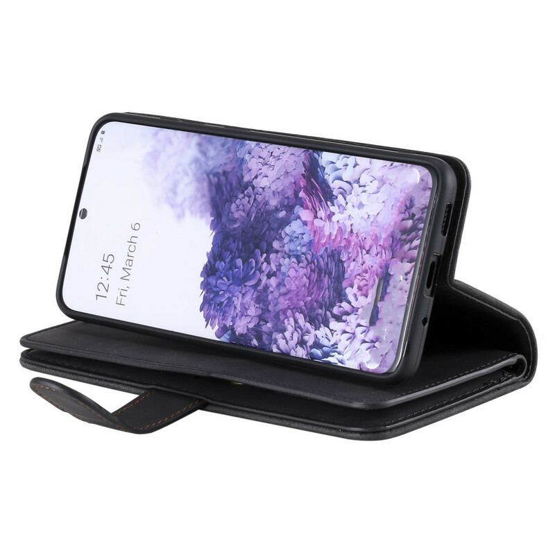 Capa Flip Para Samsung Galaxy S20 Plus / S20 Plus 5G Bolso Com Contornos Reforçados