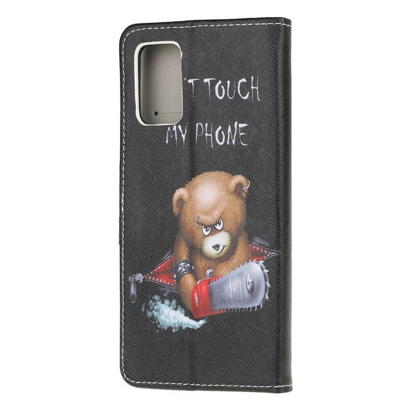 Capa Flip Para Samsung Galaxy S20 Plus / S20 Plus 5G Urso Perigoso