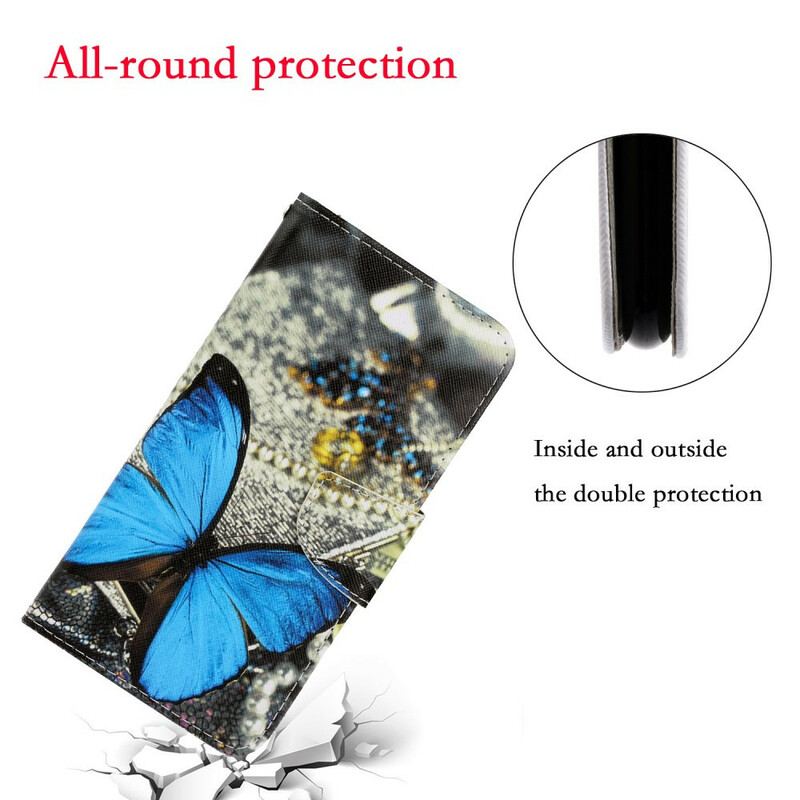 Capa Flip Para Samsung Galaxy S20 Plus / S20 Plus 5G Variações De Borboletas