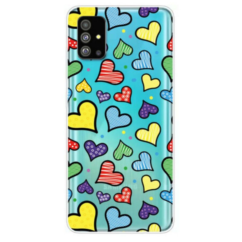 Capa Para Samsung Galaxy S20 Plus / S20 Plus 5G Corações Multicoloridos