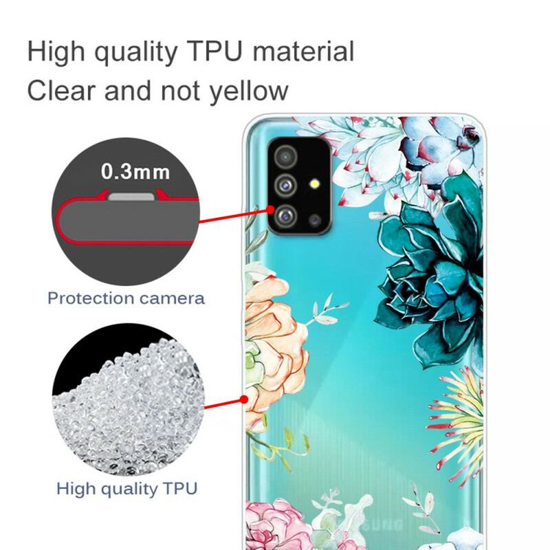 Capa Para Samsung Galaxy S20 Plus / S20 Plus 5G Flores Em Aquarela