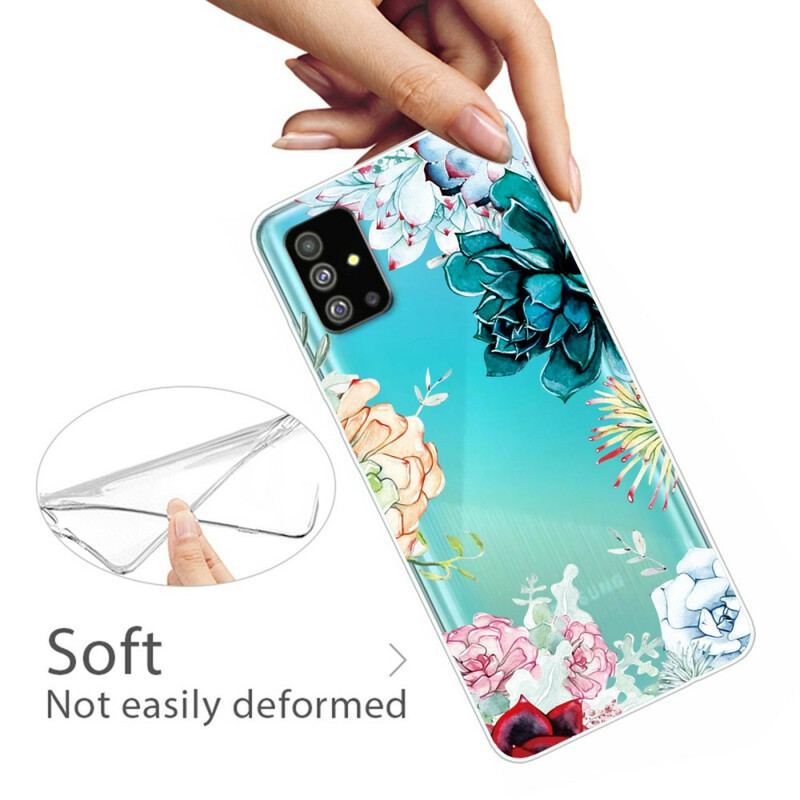 Capa Para Samsung Galaxy S20 Plus / S20 Plus 5G Flores Em Aquarela