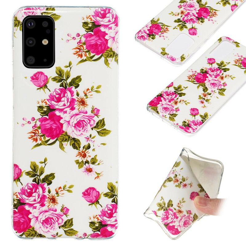 Capa Para Samsung Galaxy S20 Plus / S20 Plus 5G Flores Fluorescentes