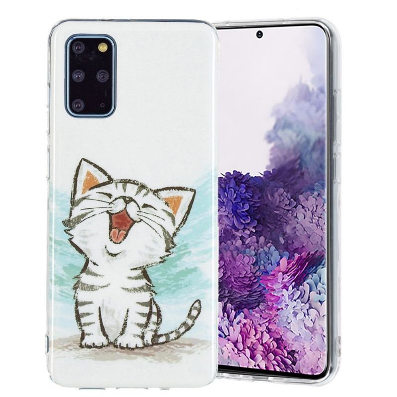 Capa Para Samsung Galaxy S20 Plus / S20 Plus 5G Gato Fluorescente