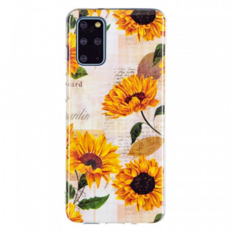 Capa Para Samsung Galaxy S20 Plus / S20 Plus 5G Girassóis Fluorescentes