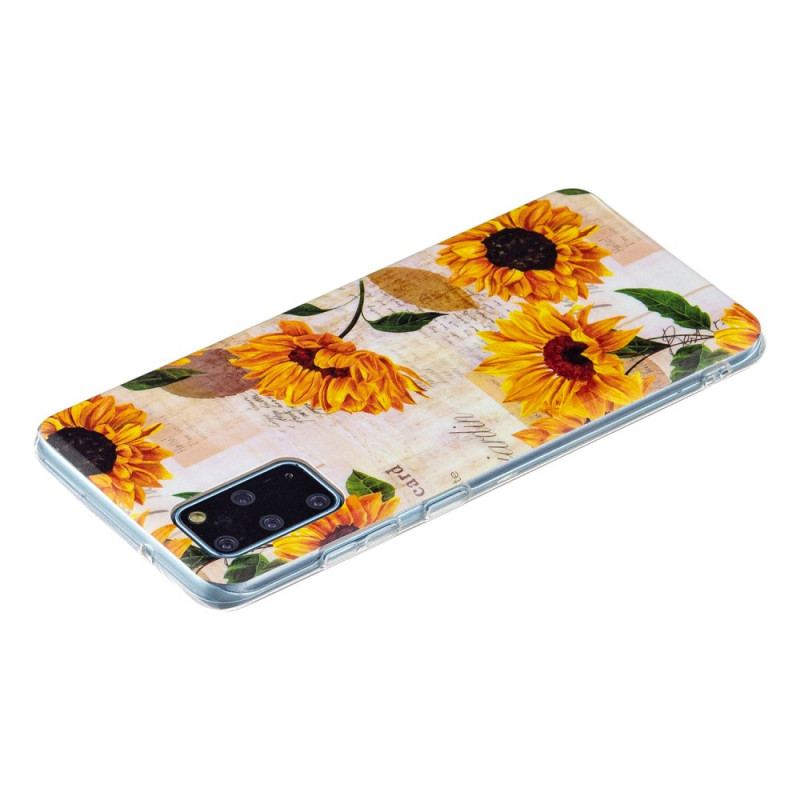 Capa Para Samsung Galaxy S20 Plus / S20 Plus 5G Girassóis Fluorescentes