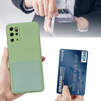 Capa Para Samsung Galaxy S20 Plus / S20 Plus 5G Titular De Cartão De Silicone Líquido