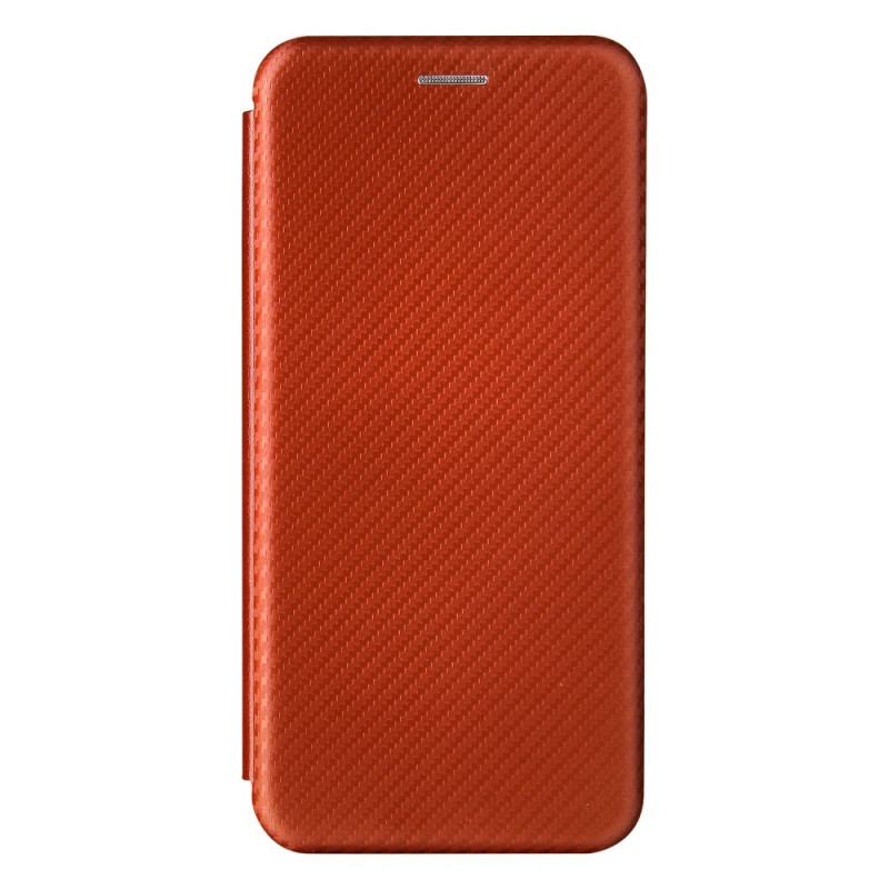 Capa De Celular Para Oppo A74 4G Flip Fibra De Carbono