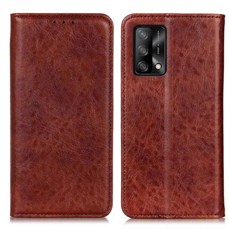 Capa De Celular Para Oppo A74 4G Flip Textura De Couro