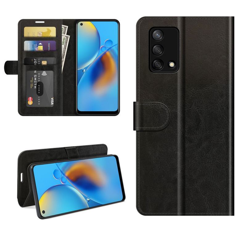 Capa Em Pele Para Oppo A74 4G Couro Ultra Sintético