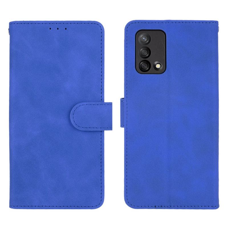 Capa Em Pele Para Oppo A74 4G Toque De Pele Colorida