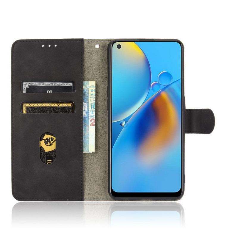 Capa Em Pele Para Oppo A74 4G Toque De Pele Colorida