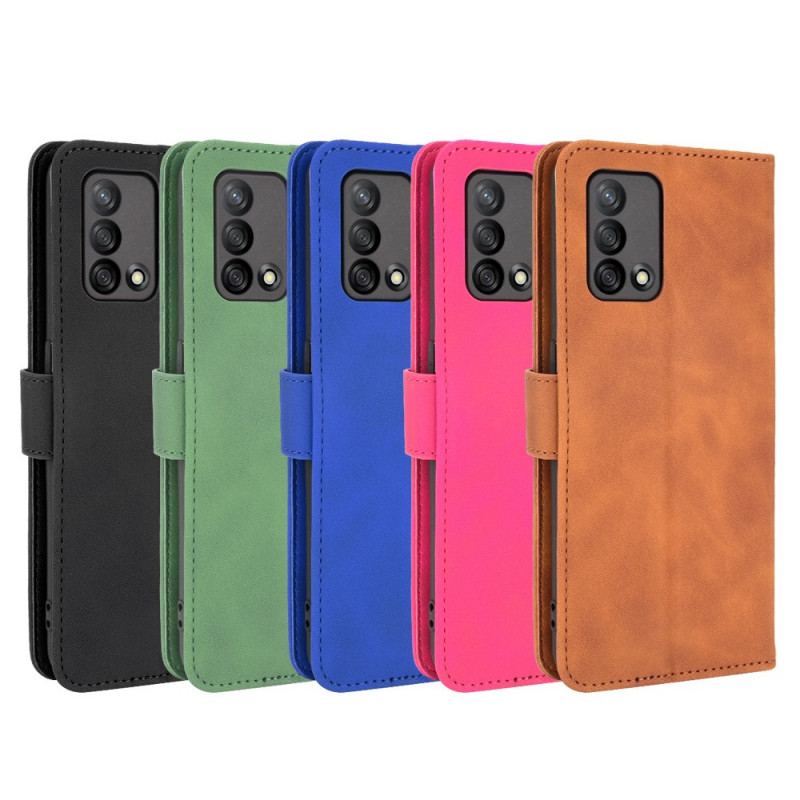 Capa Em Pele Para Oppo A74 4G Toque De Pele Colorida
