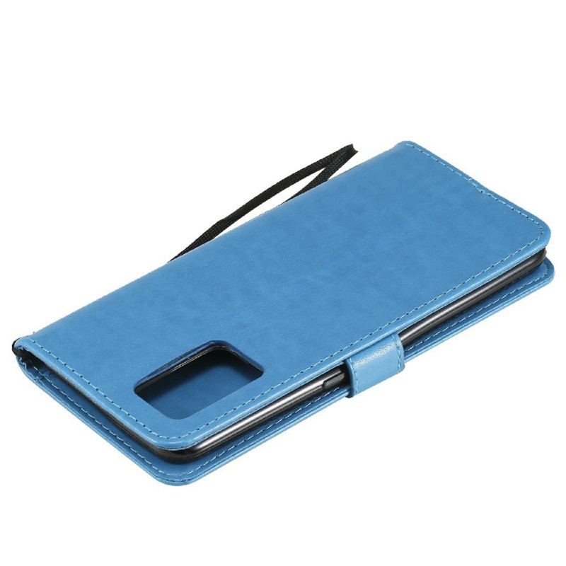 Capa Flip Para Oppo A74 4G De Cordão Gato E Abelha Com Cordão