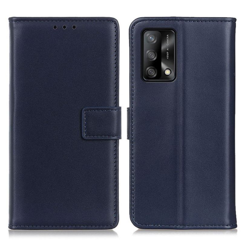 Capa Folio Para Oppo A74 4G Couro Sintético Liso