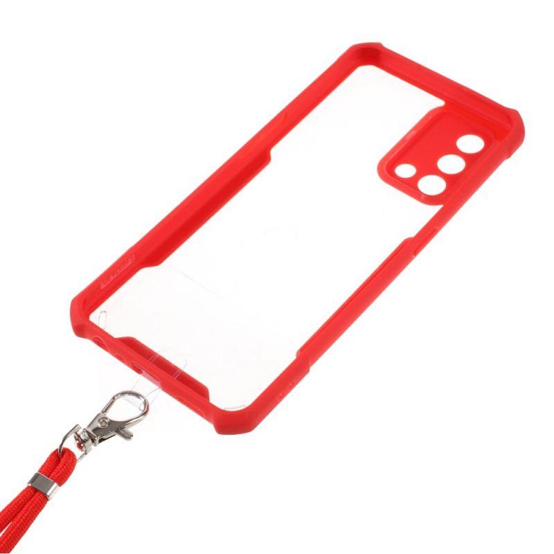 Capa Para Oppo A74 4G Híbrido Com Cordão Colorido