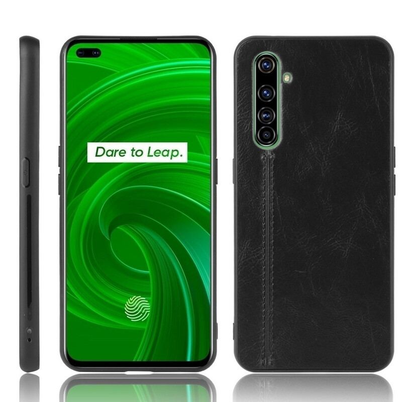 Capa Para Realme X50 Pro Costura De Couro Estilo