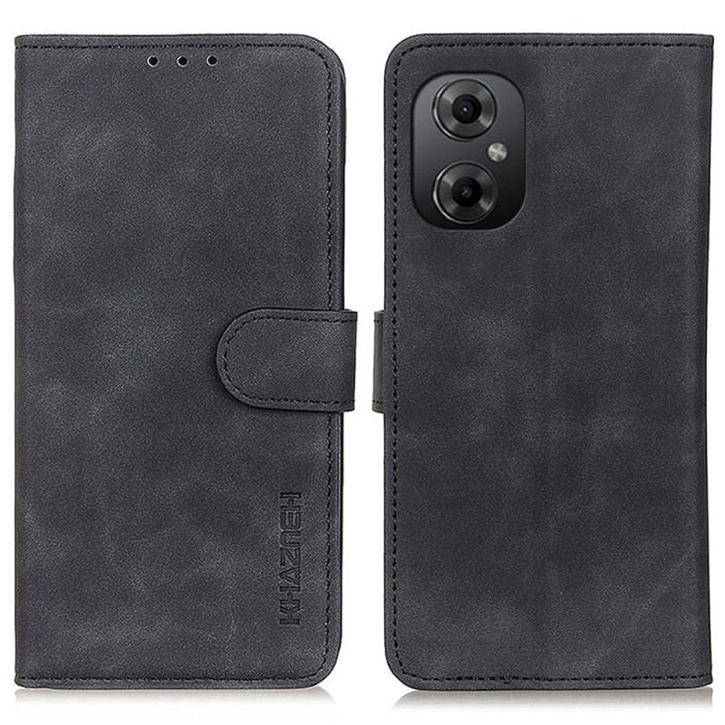 Capa Flip Para Poco M4 5G Khazneh Efeito Couro