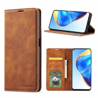 Capa Em Pele Para Xiaomi Mi 10T / 10T Pro Forwenw Efeito Couro