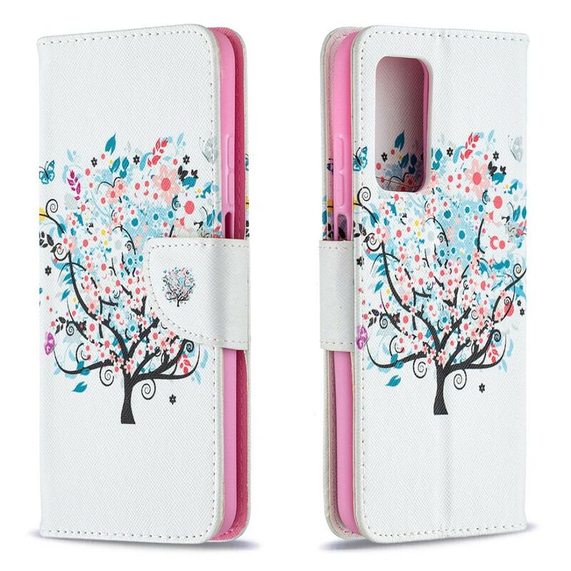 Capa Flip Para Xiaomi Mi 10T / 10T Pro Árvore Florida