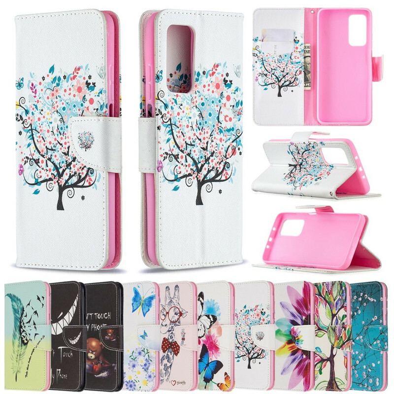 Capa Flip Para Xiaomi Mi 10T / 10T Pro Árvore Florida