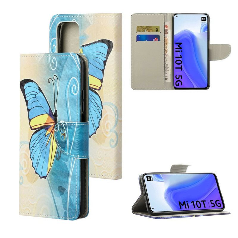 Capa Flip Para Xiaomi Mi 10T / 10T Pro Borboletas