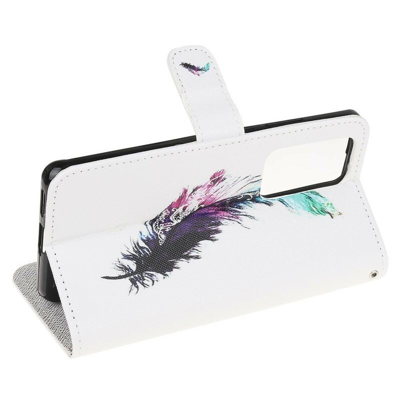 Capa Flip Para Xiaomi Mi 10T / 10T Pro De Cordão Pena Com Cordão