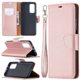 Capa Flip Para Xiaomi Mi 10T / 10T Pro De Couro Lichia Rabat Oblíqua