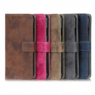 Capa Flip Para Xiaomi Mi 10T / 10T Pro Efeito Couro Vintage