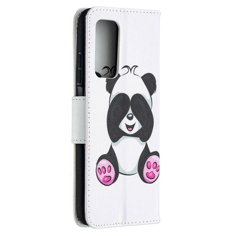 Capa Folio Para Xiaomi Mi 10T / 10T Pro Panda Divertido