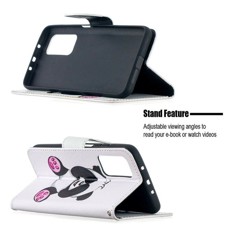 Capa Folio Para Xiaomi Mi 10T / 10T Pro Panda Divertido