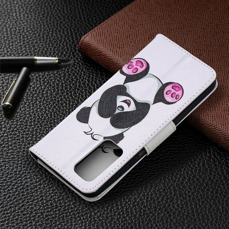 Capa Folio Para Xiaomi Mi 10T / 10T Pro Panda Divertido