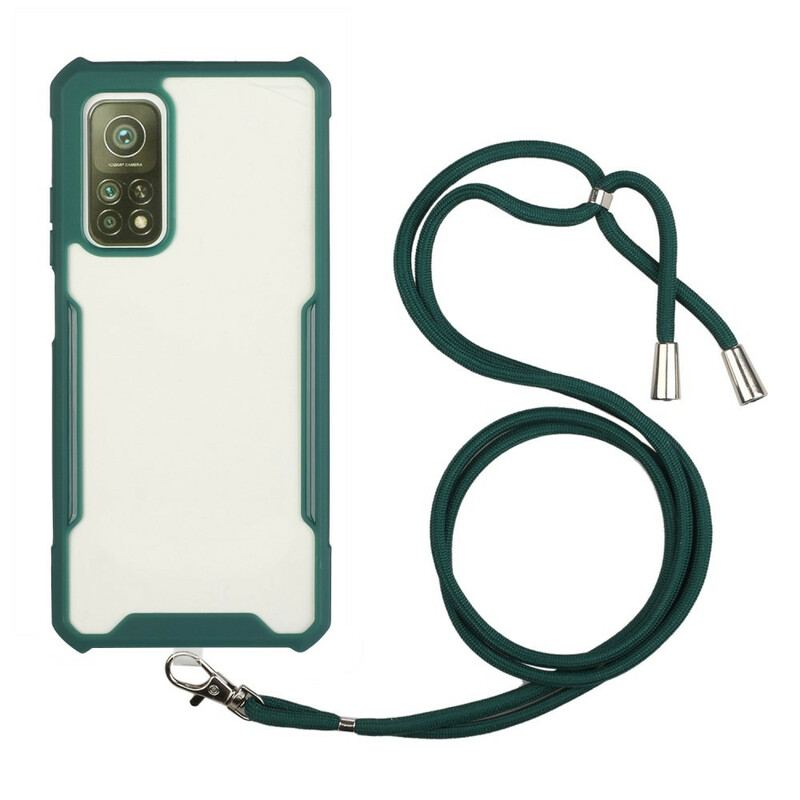 Capa Para Xiaomi Mi 10T / 10T Pro Híbrido Com Cordão Colorido
