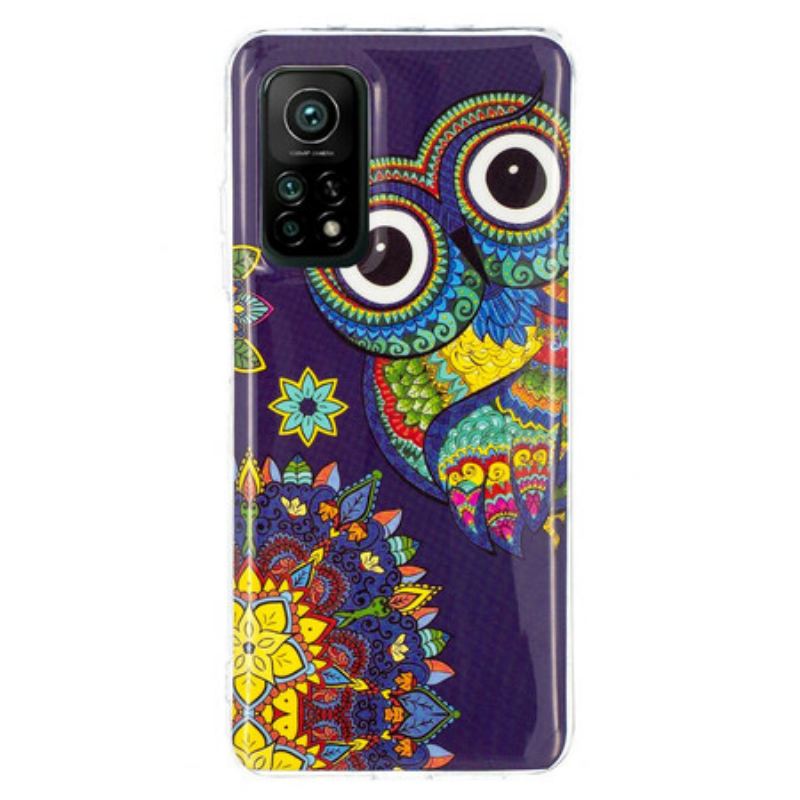Capa Para Xiaomi Mi 10T / 10T Pro Mandala Coruja Fluorescente