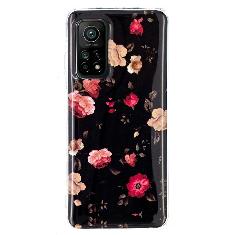 Capa Para Xiaomi Mi 10T / 10T Pro Série Floral Fluorescente